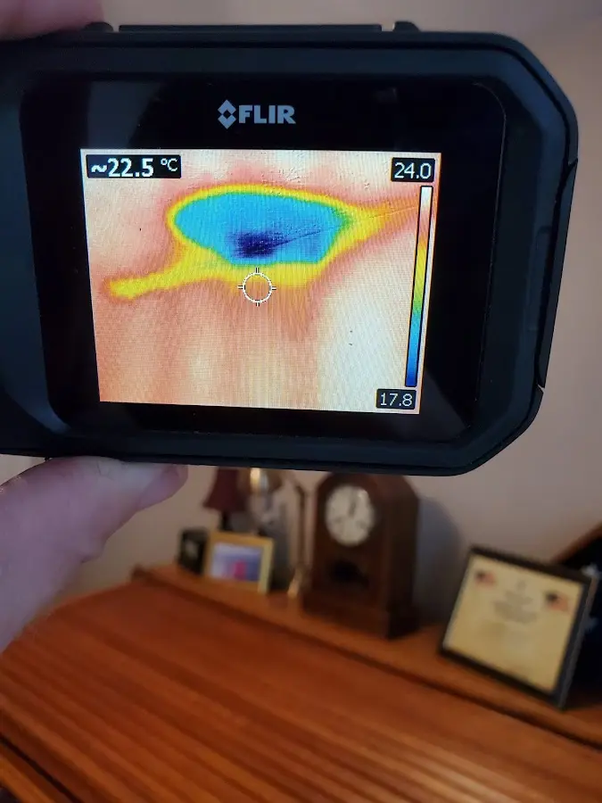 Thermal imaging inspection for water damage in DuBois