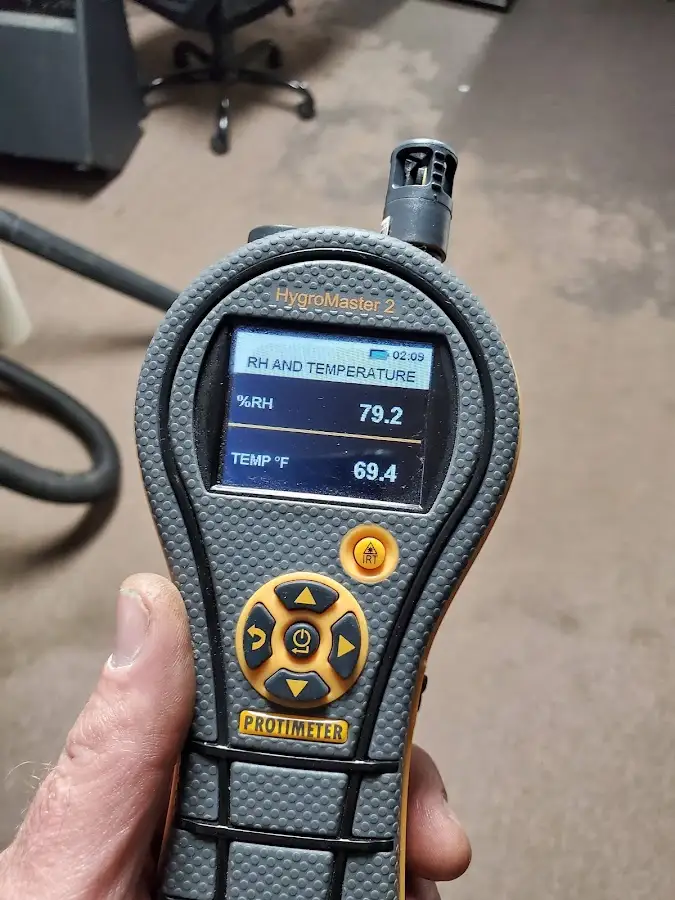 Moisture meter humidity assessment for Mold Remediation & Removal in DuBois